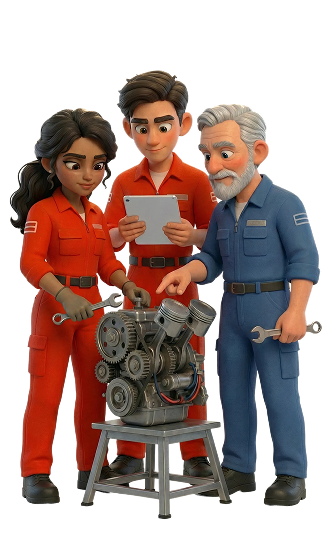 Frontline workers collaborating